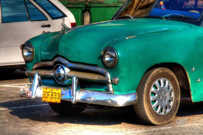 Green 1949 Ford in Havana | Classic Car Photo Download