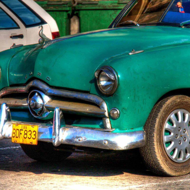 Green 1949 Ford in Havana | Classic Car Photo Download