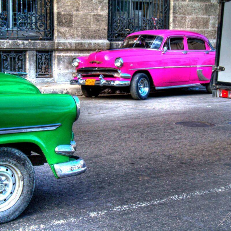 Pink 1954 Chevrolet in Havana | Vintage Car Photo Cuba