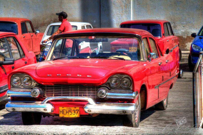 Red Dodge Mayfair in Havana | Canadian Classic Car Photo Cuba