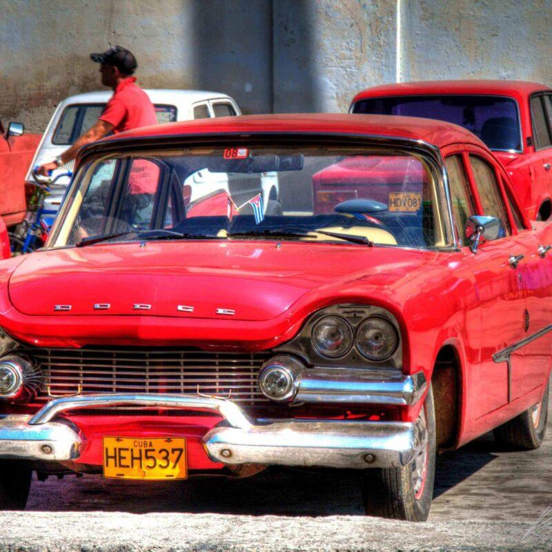 Red Dodge Mayfair in Havana | Canadian Classic Car Photo Cuba
