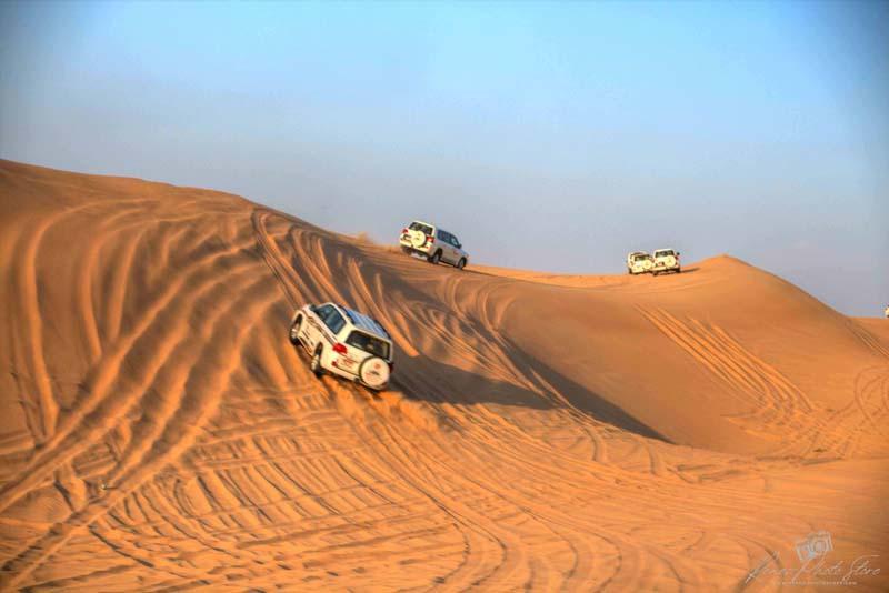Golden Hour Dune Bashing Abu Dhabi | Luxury Desert Photo