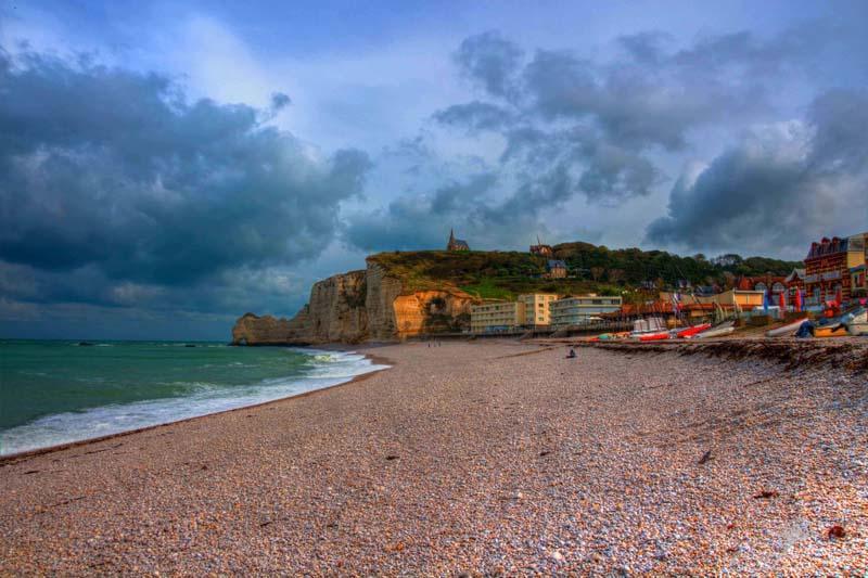 Rough Coastline of Étretat France | Alabaster Coast Cliffs Photo