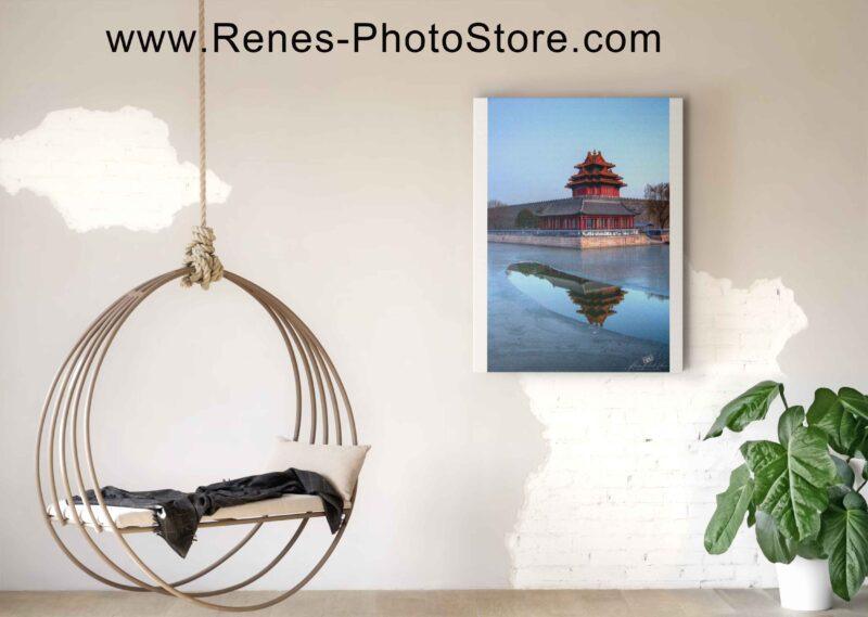 Glorious Gate East Forbidden City Winter Moat View Photo Mockup 1
