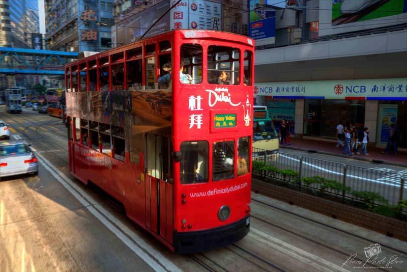 Red Hong Kong Cable Car | Ngong Ping 360 Aerial View Photo