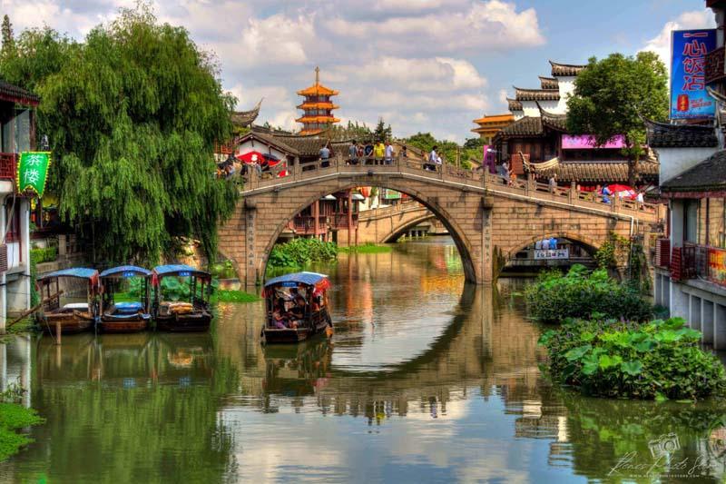 Pu Hui Tang Bridge in Qibao | Ancient Water Town Shanghai Photo