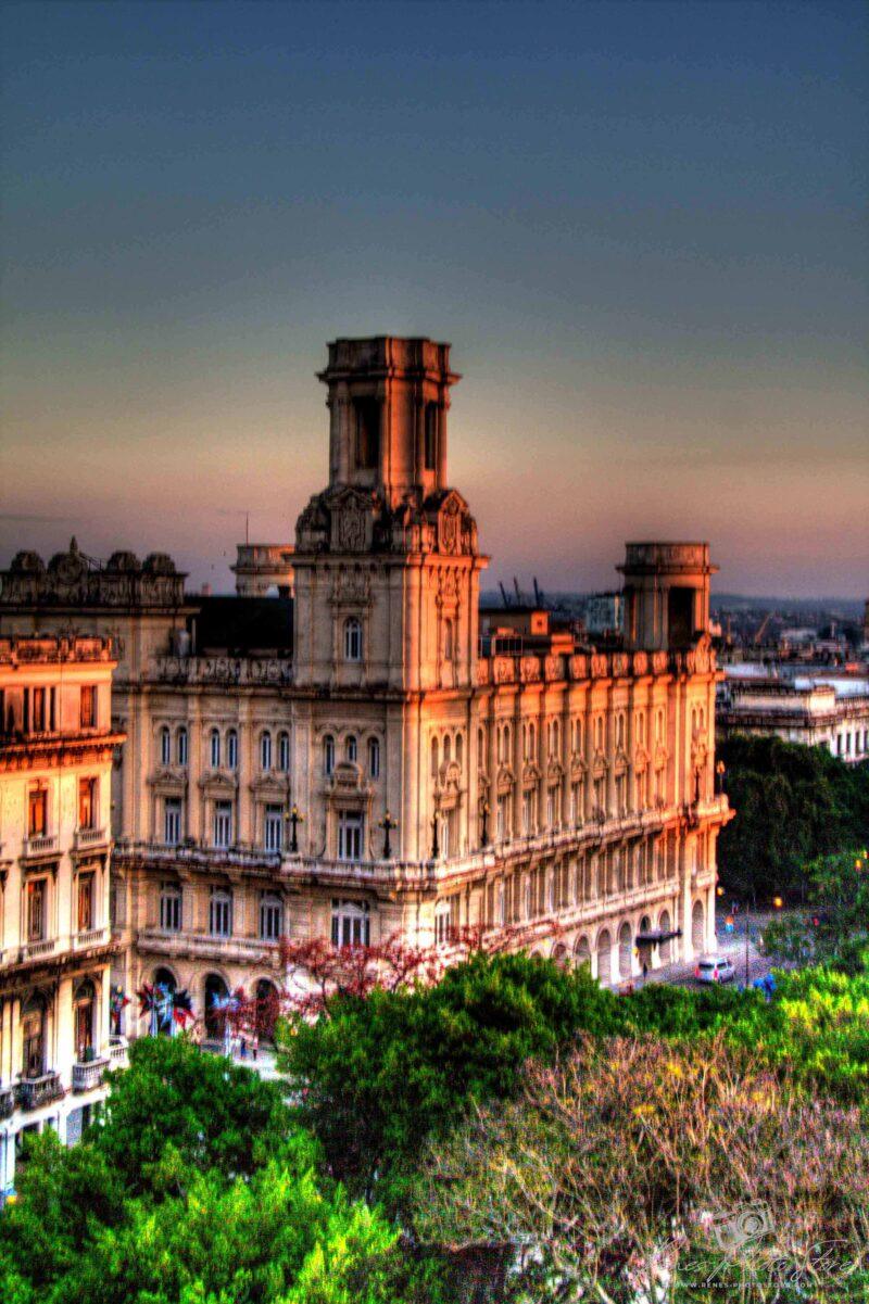 View of Havana’s Universal Arts Museum at Sunset | Rooftop Photo
