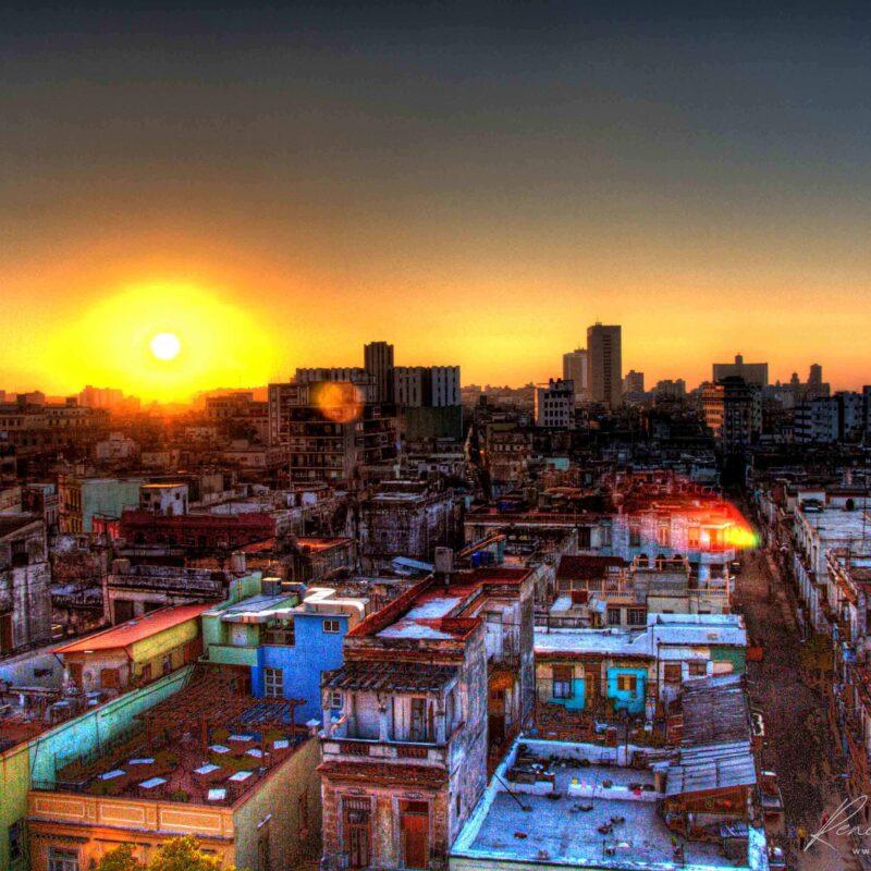 Sunset Over Havana Rooftops | Iberostar Parque Central View