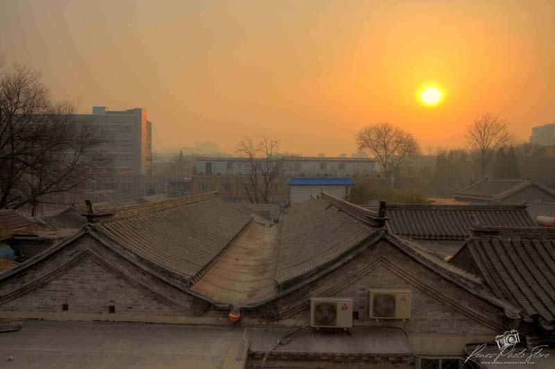Sunrise Over Shijia Hutong Beijing | Morning Alleyway Photo