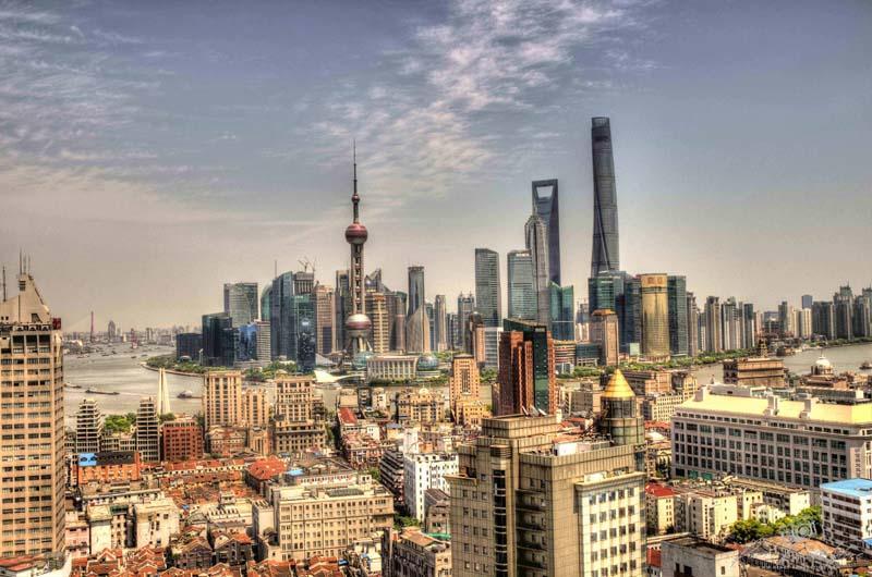 Shanghai Skyline Rooftop Photo | Captain’s Bar View – Digital Download
