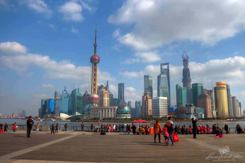Shanghai Skyline from the Bund | Iconic City View Photo Download
