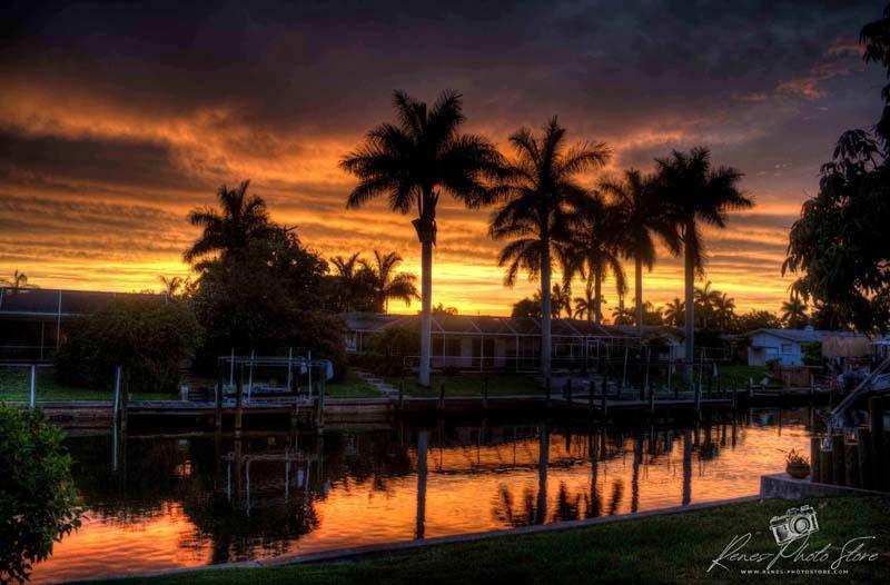 Cape Coral Sunset | Back Bay Golden Hour Photo Download