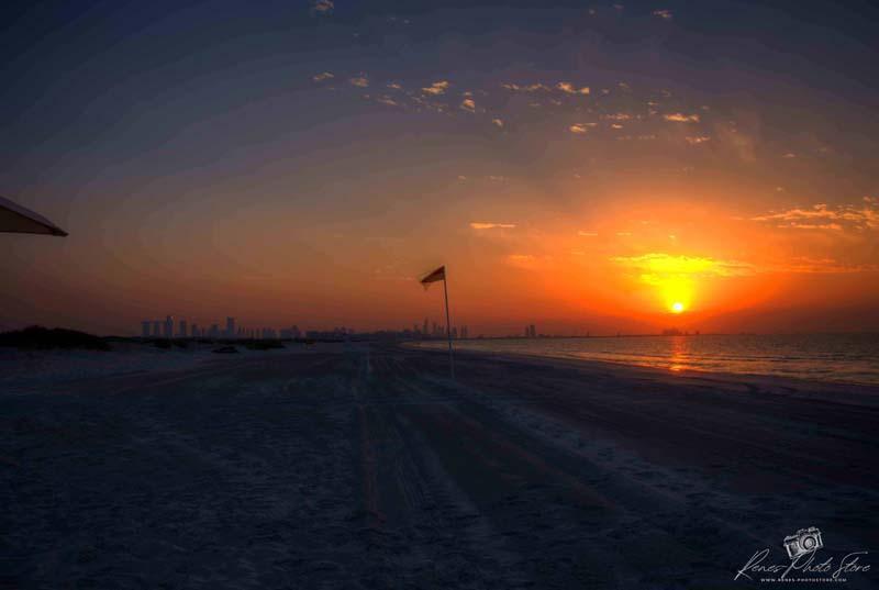 Sunset at Saadiyat Beach Club | Abu Dhabi Beach View Photo
