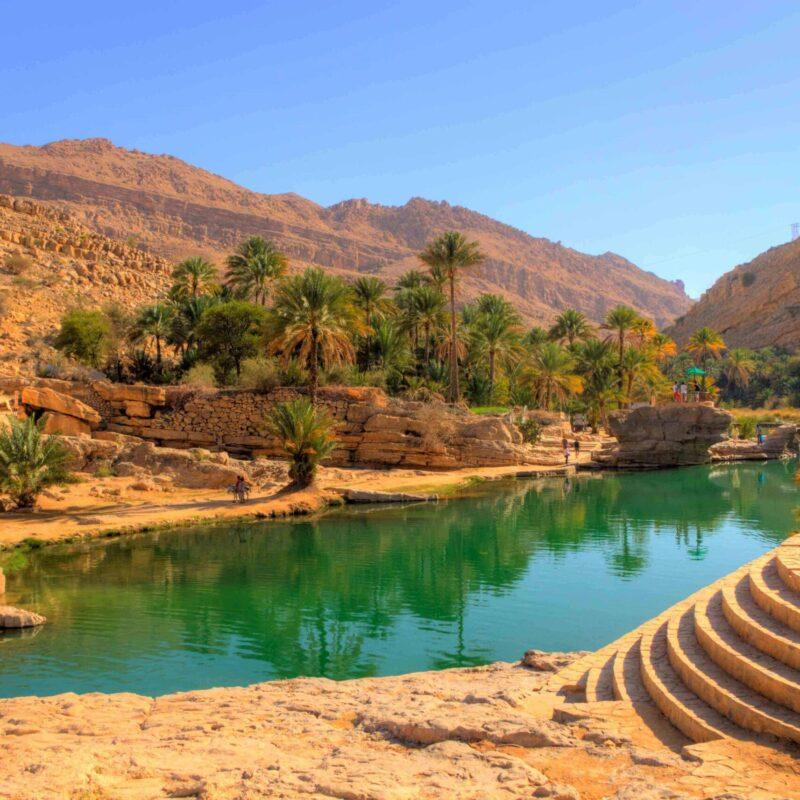 Wadi Bani Khalid Oman | Lush Desert Oasis Photo Download