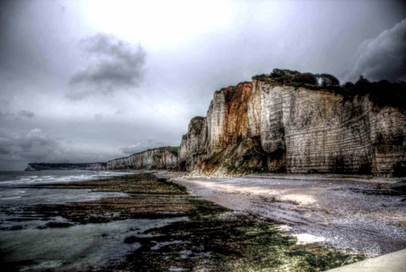 Rough Coastline of Yport France | Alabaster Coast Photo Download