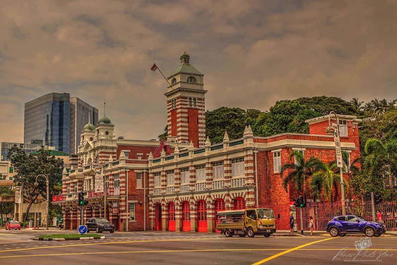 Central Fire Station Singapore | Historic Firehouse Photo Download