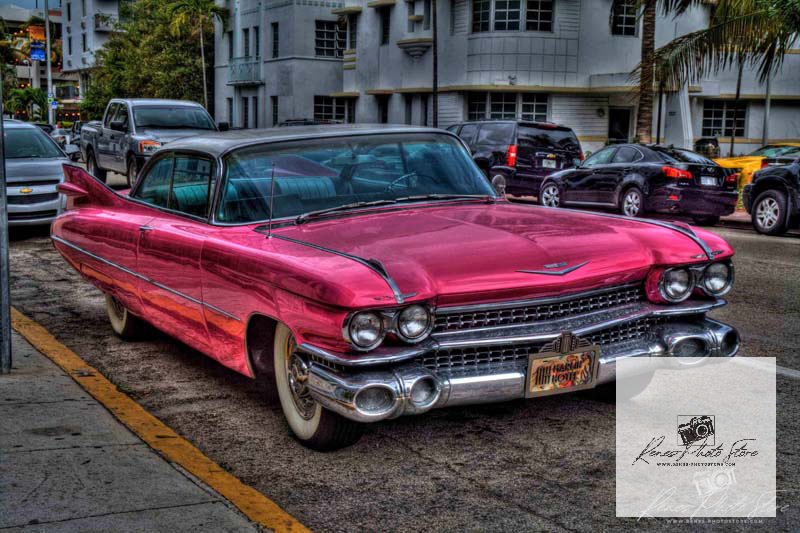 1959 Cadillac Series 62 in Miami Beach | Art Deco Photo