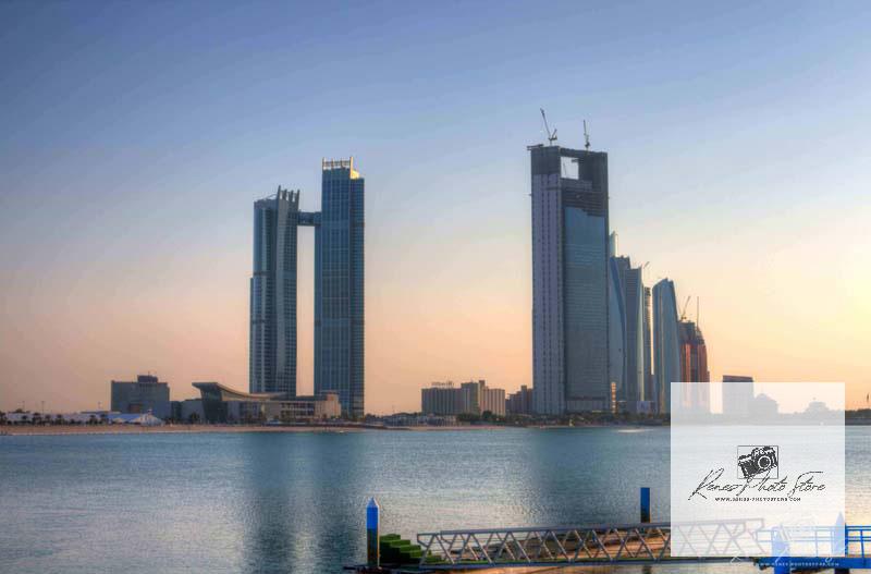 Al Marina Skyline in Abu Dhabi | Waterfront Cityscape Photo Download