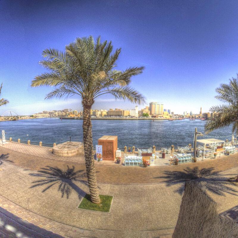 Dubai Creek Panorama Toward Al Fahidi | Historic Neighborhood Photo