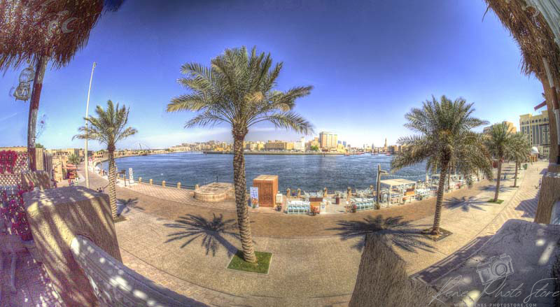 Dubai Creek Panorama Toward Al Fahidi | Historic Neighborhood Photo