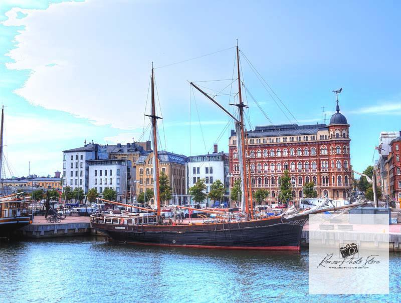 Wooden Schooner at Helsinki South Harbor | Nordic Waterfront Photo Download