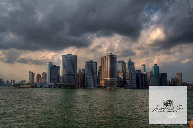 Lower Manhattan Skyline from the Water | Digital Photo Download