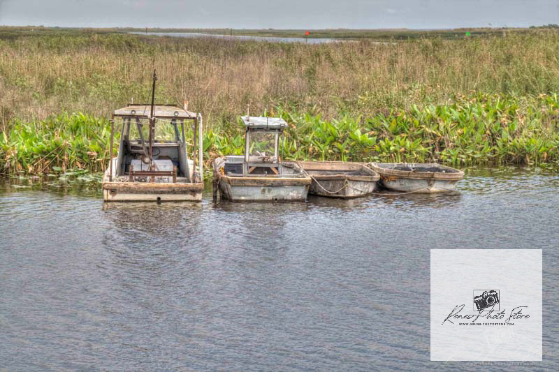 Fishing Boats on Lake Okeechobee | Florida Landscape Photo Download