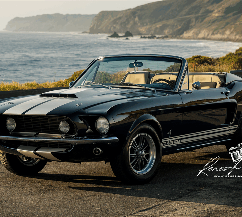 Shelby GT500 on Pacific Coast | Classic Convertible Car Photo Download