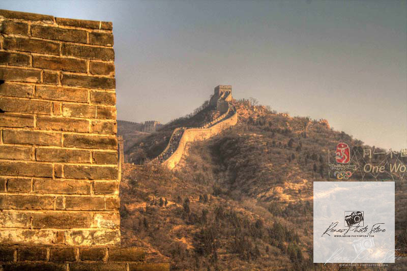 Watchtower on Badaling Great Wall in Beijing | Landmark Landscape Photo Download