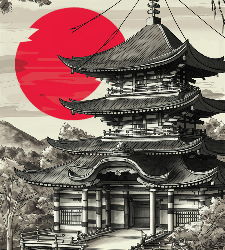 Japanese Pagoda in Kyoto | Asian Architecture Photo Download