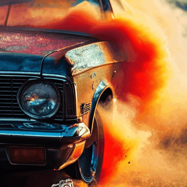 Muscle Car Burnout AI-generated Download